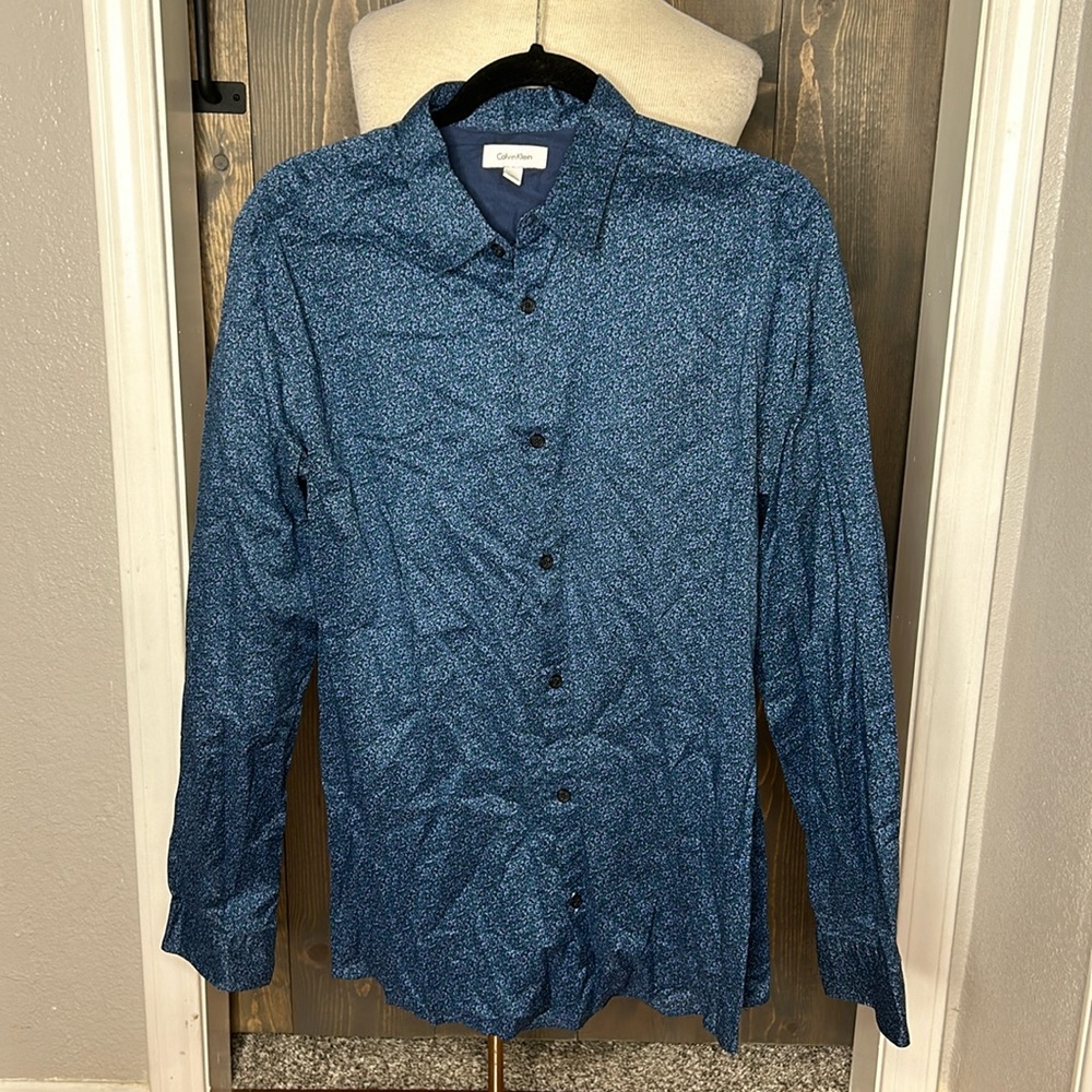 Blue Long sleeve Dress Shirt
